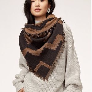 Artizia Black & Brown Mosaic Diamond Scarf